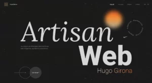 Screenshot de la page d'accueil de mon portfolio