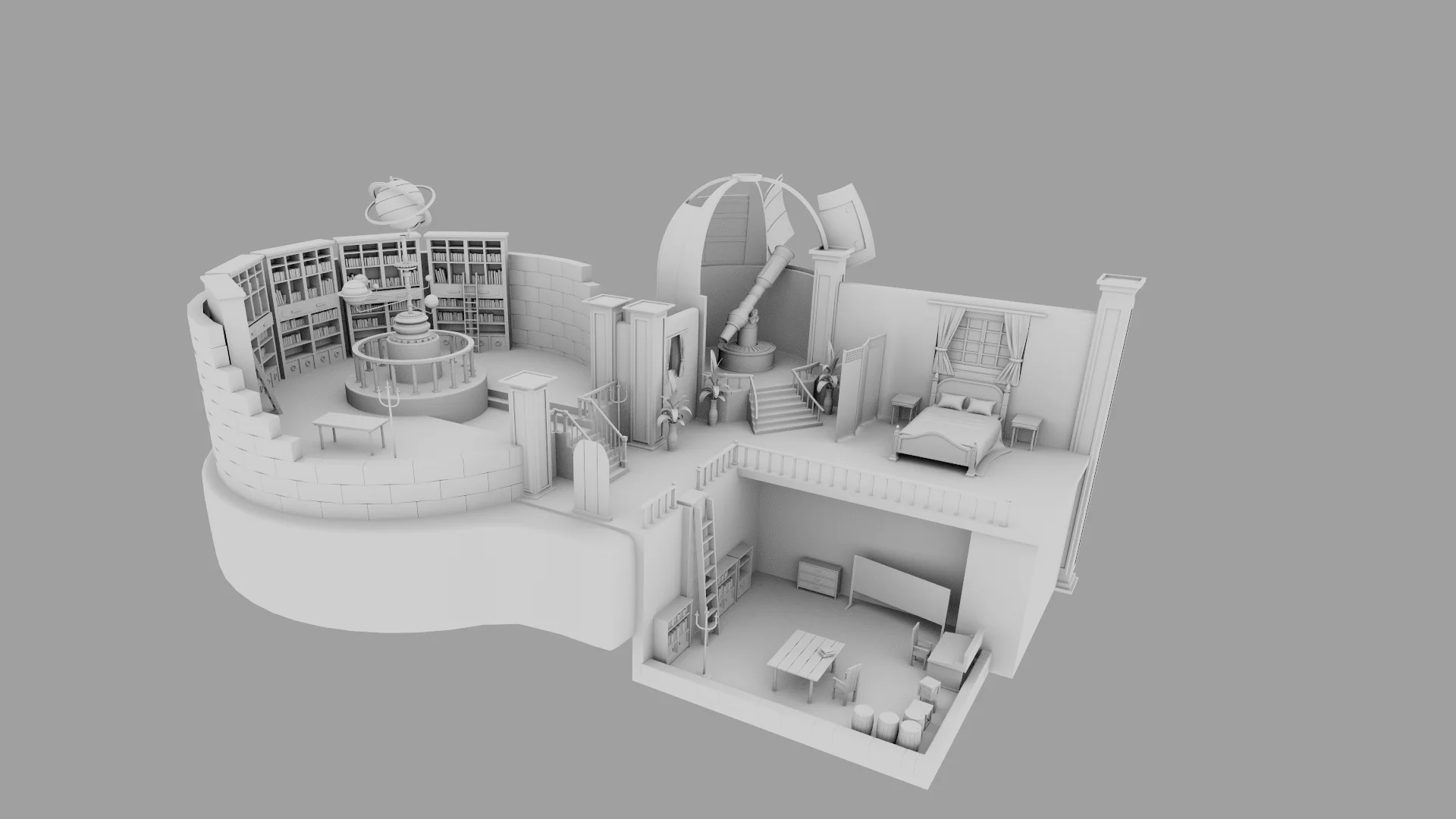Screenshot of my Cutaway project (3D modeling)